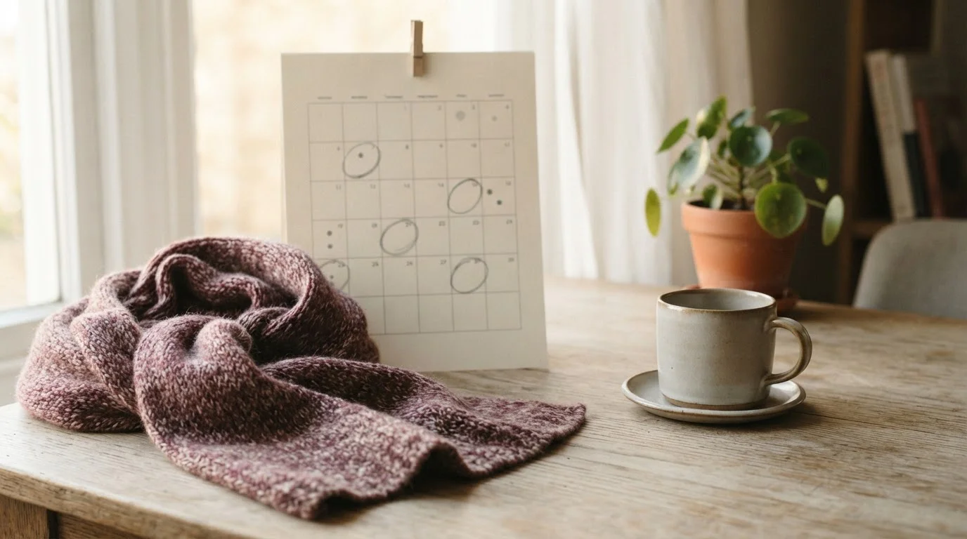 Neutrale clubsjaal en kalender met toernooiplanning