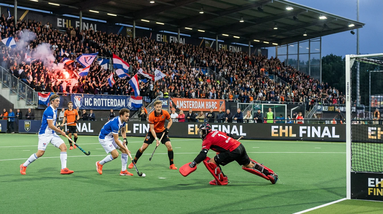 Spannende EHL finale wedstrijd op kunstgrasveld