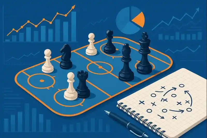 Strategisch plannen voor hockey weddenschappen met analytische grafieken en tactische diagrammen