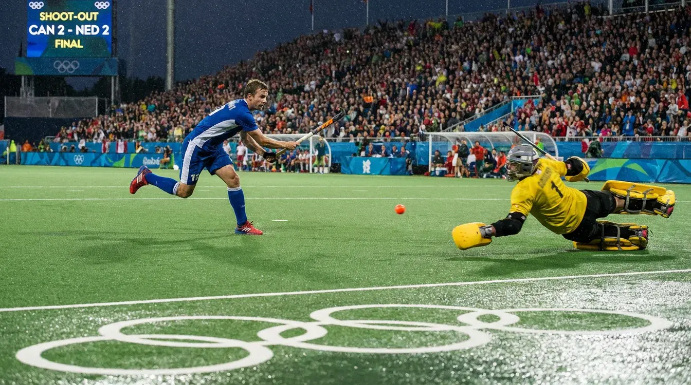 Beslissend moment tijdens olympische hockey finale