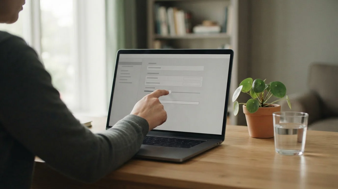 Hand stelt een limiet in op een neutraal dashboard