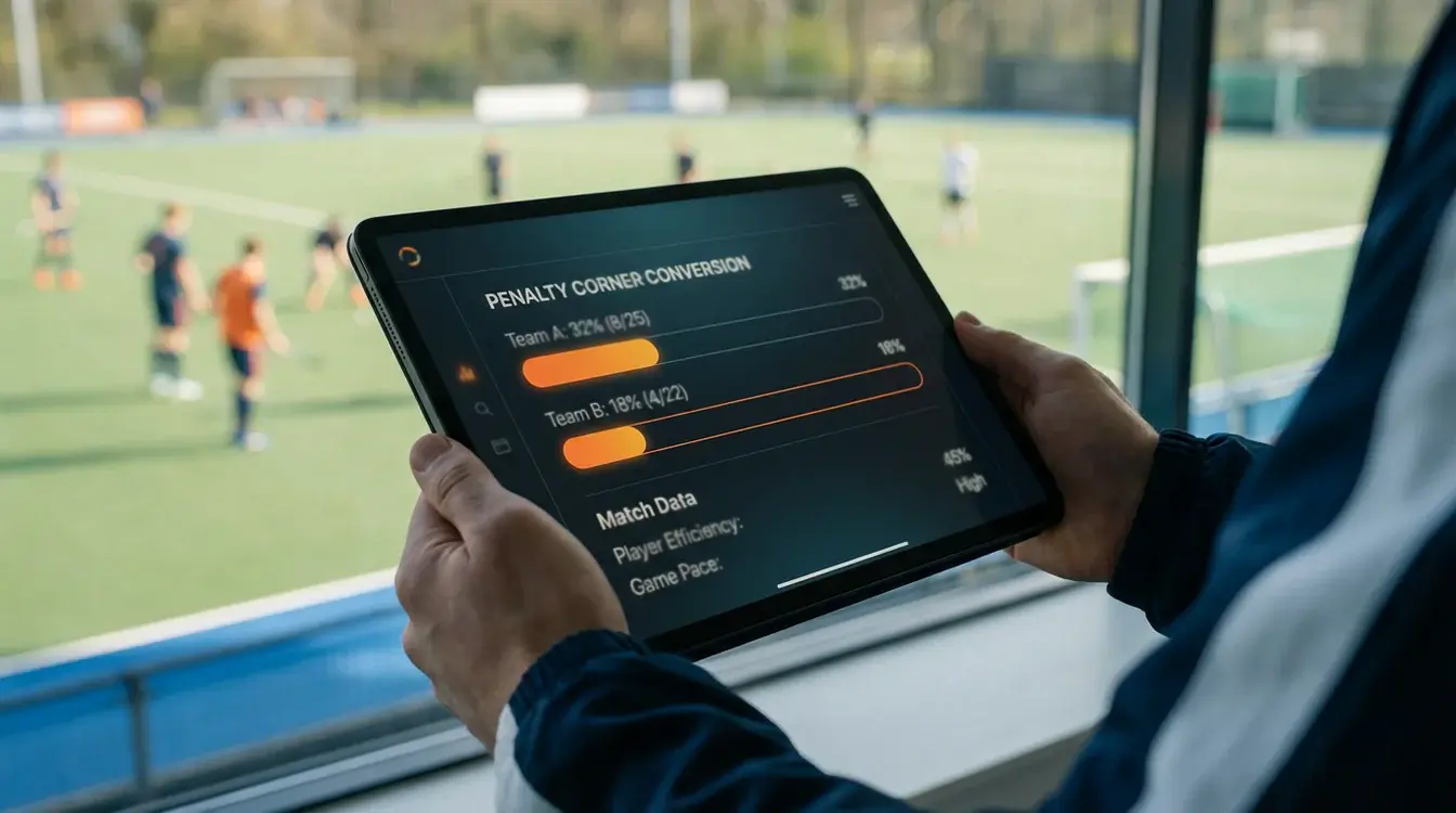 Overzicht van strafcorner conversiepercentages en statistieken